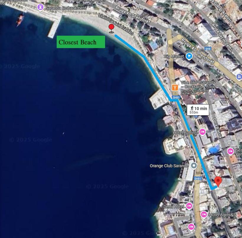 Cozy Sea View Apartment K4 Sarandë Buitenkant foto